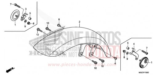 AILE AVANT (CB1100CA/TAD) CB1100CAK de 2019